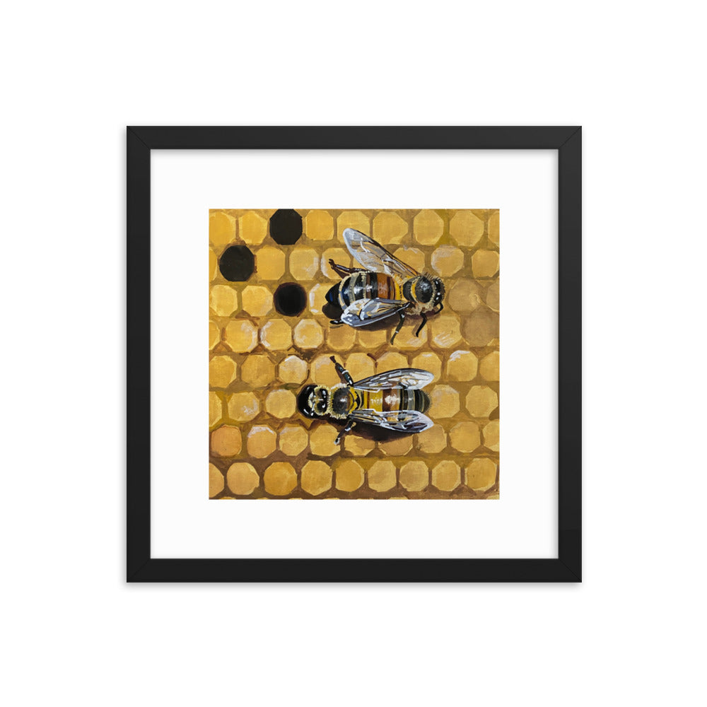 Bees Framed Print