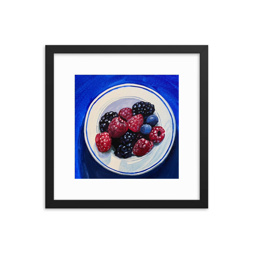 Bowl of Berries Framed Print