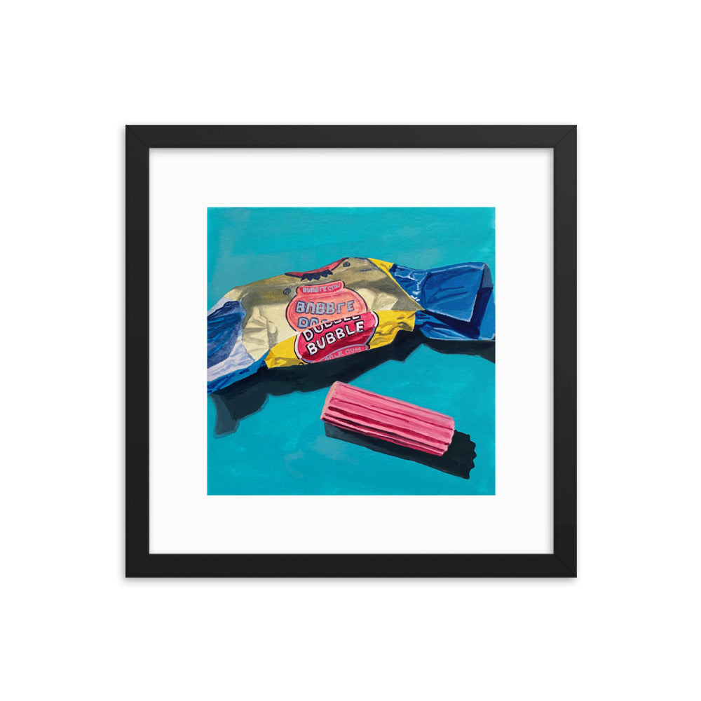 Bubble Gum Framed Print