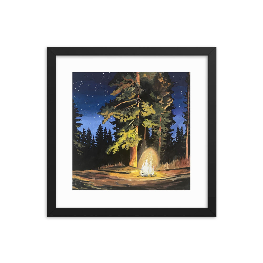 Campfire Framed Print