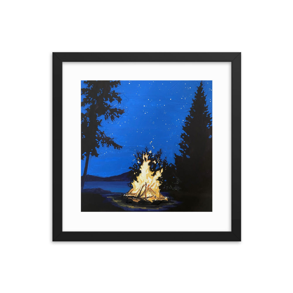 Campfire Framed Print