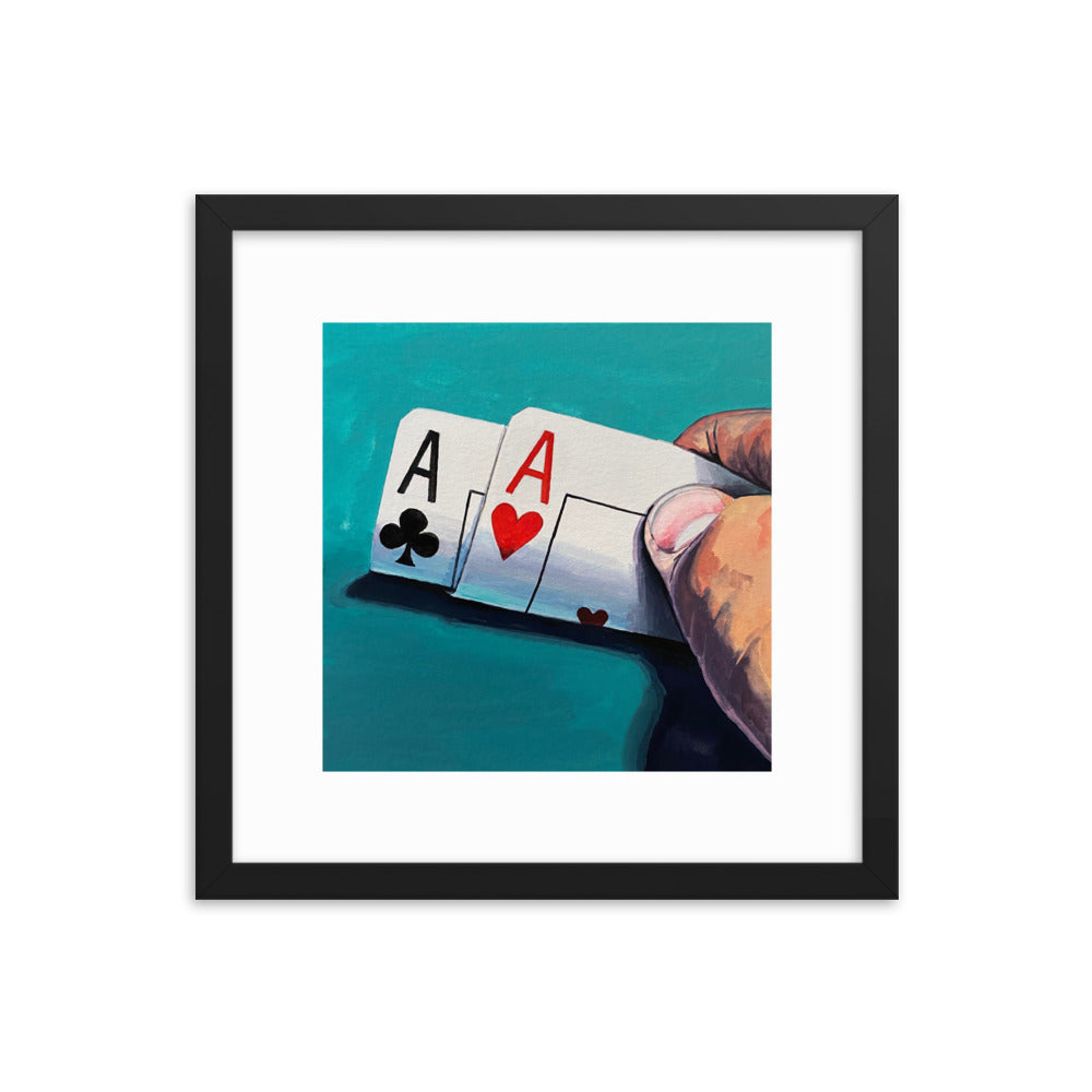 Pair of Aces Framed Print