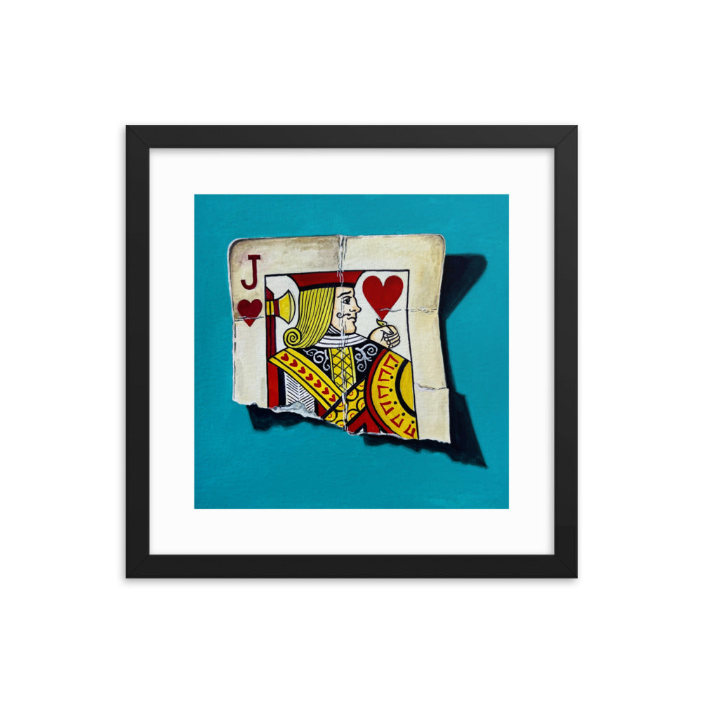Jack of Hearts Framed Print