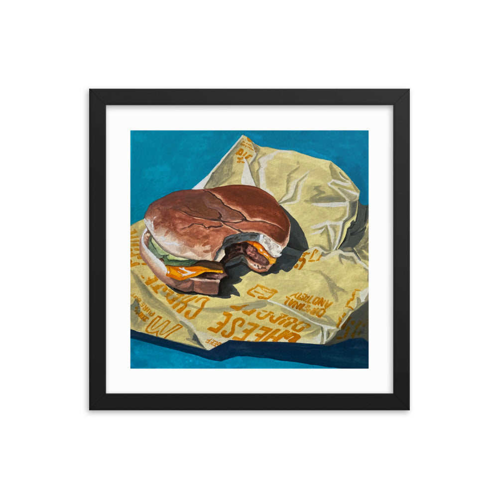 Cheeseburger Framed Print