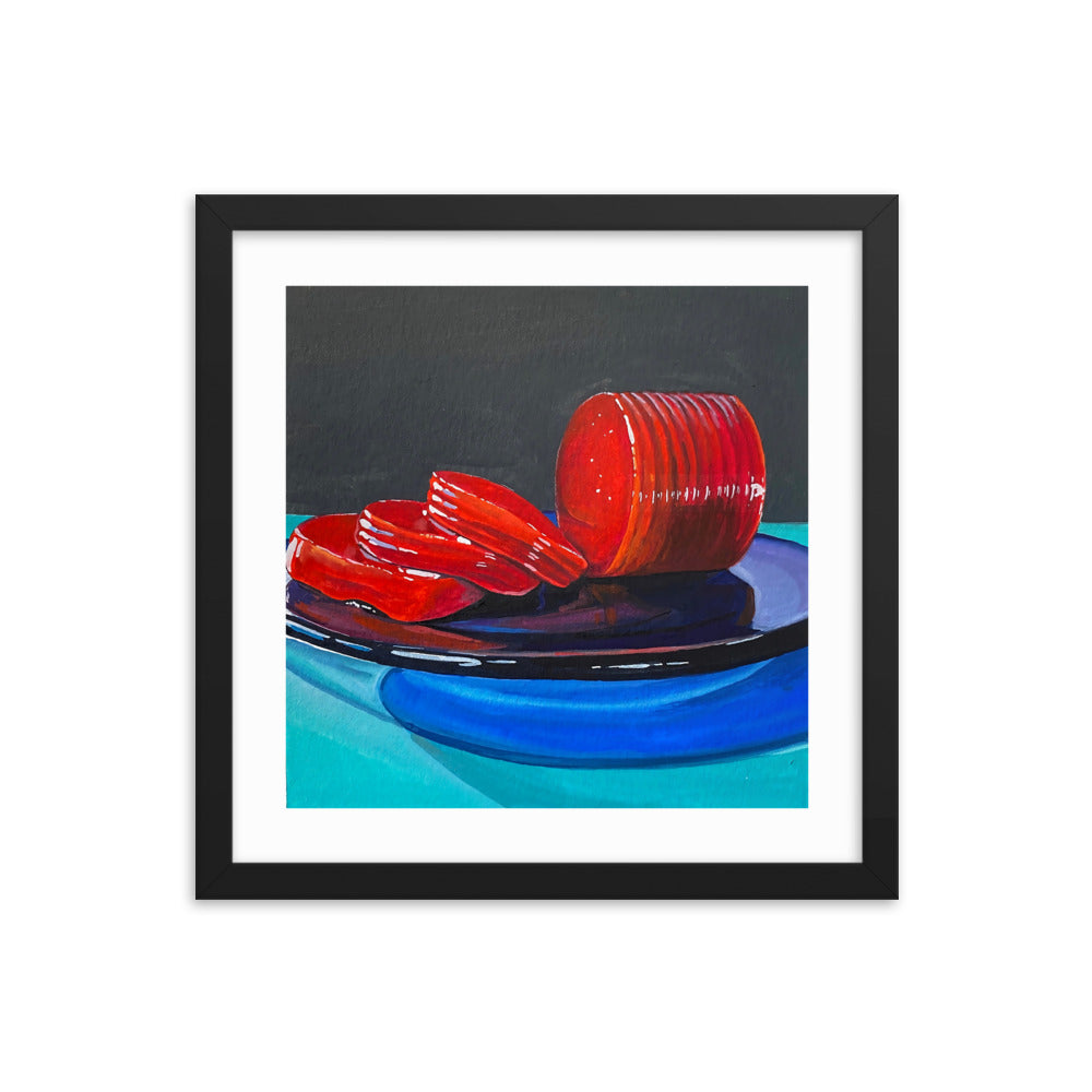 Cranberry Sauce Framed Print