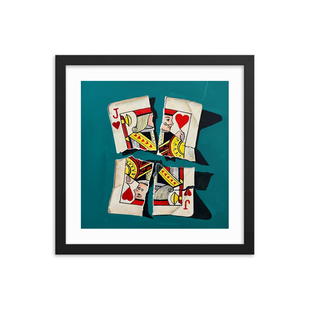 Jack of Hearts Framed Print