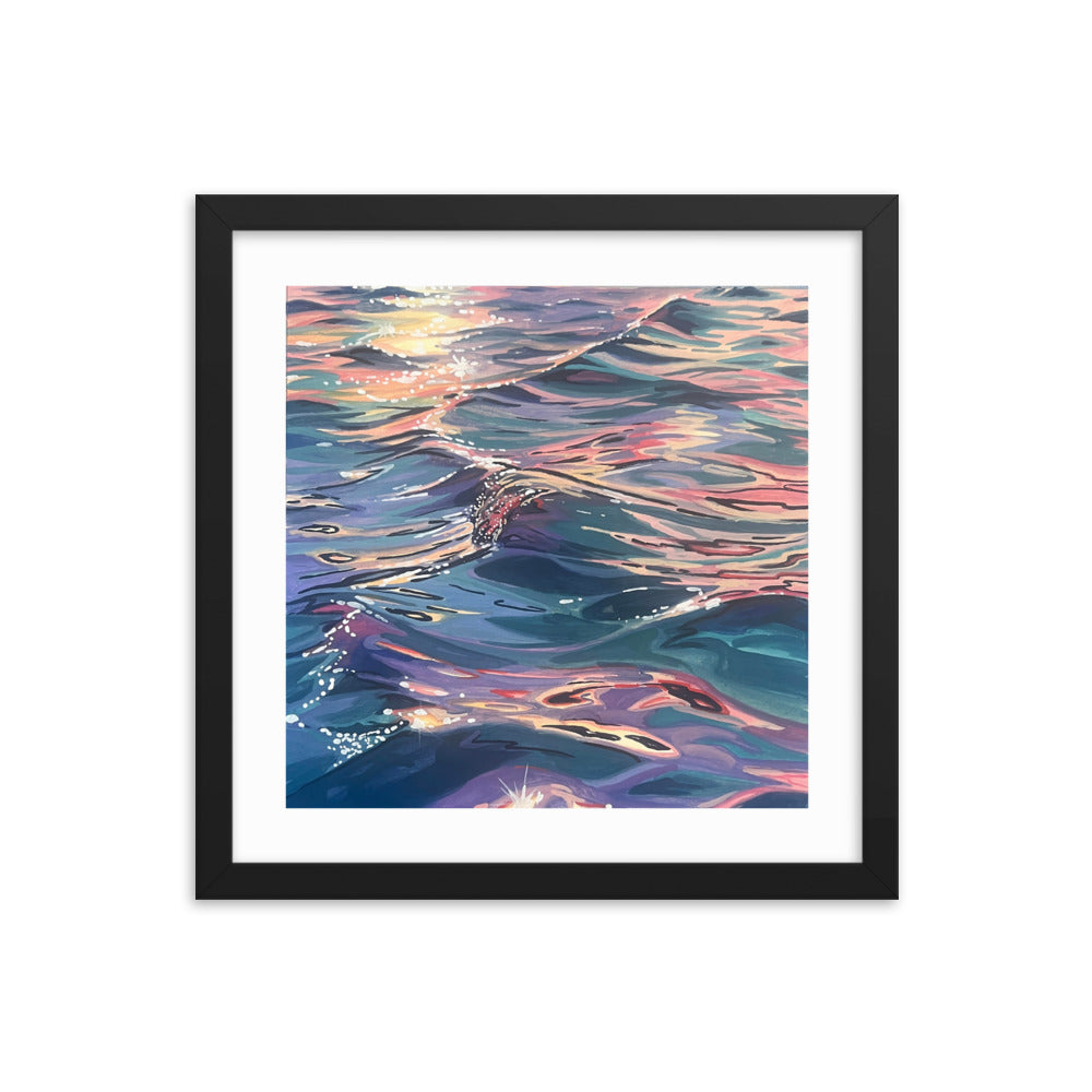 Ocean at Dusk Framed Print