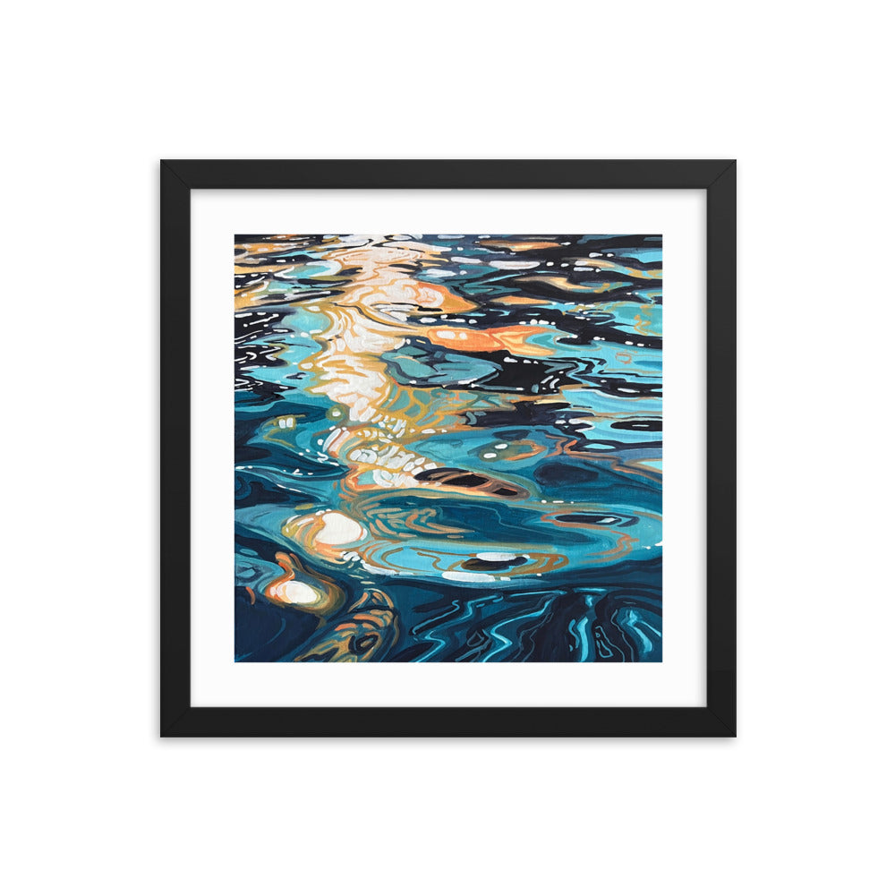 Ocean Reflections Framed Print