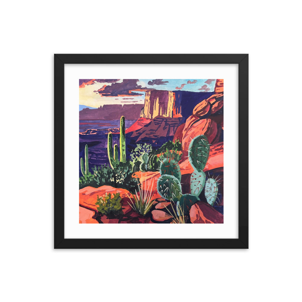 Red Rock Landscape Framed Print