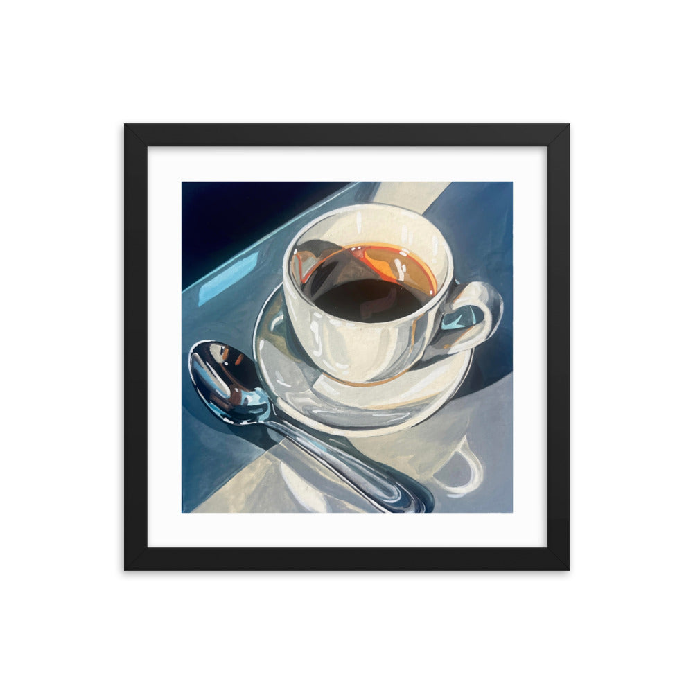Saturday Coffee Framed Print