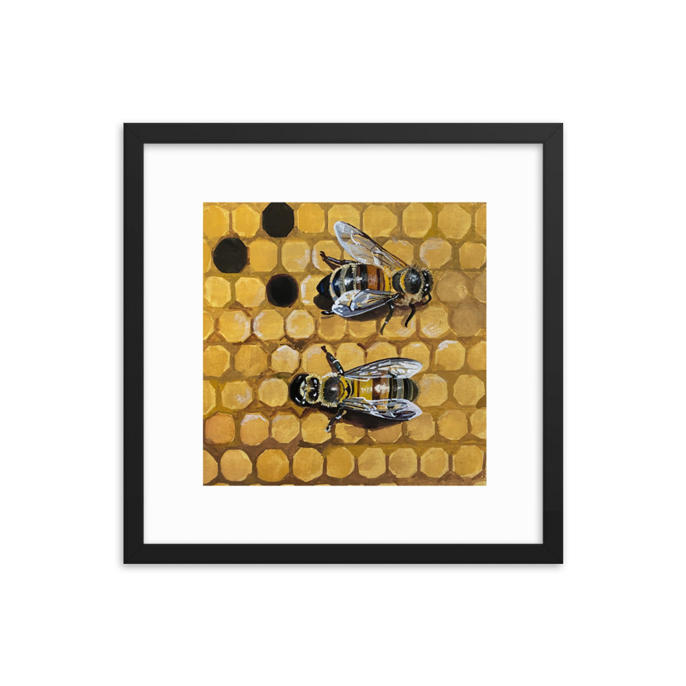 Bees Framed Print