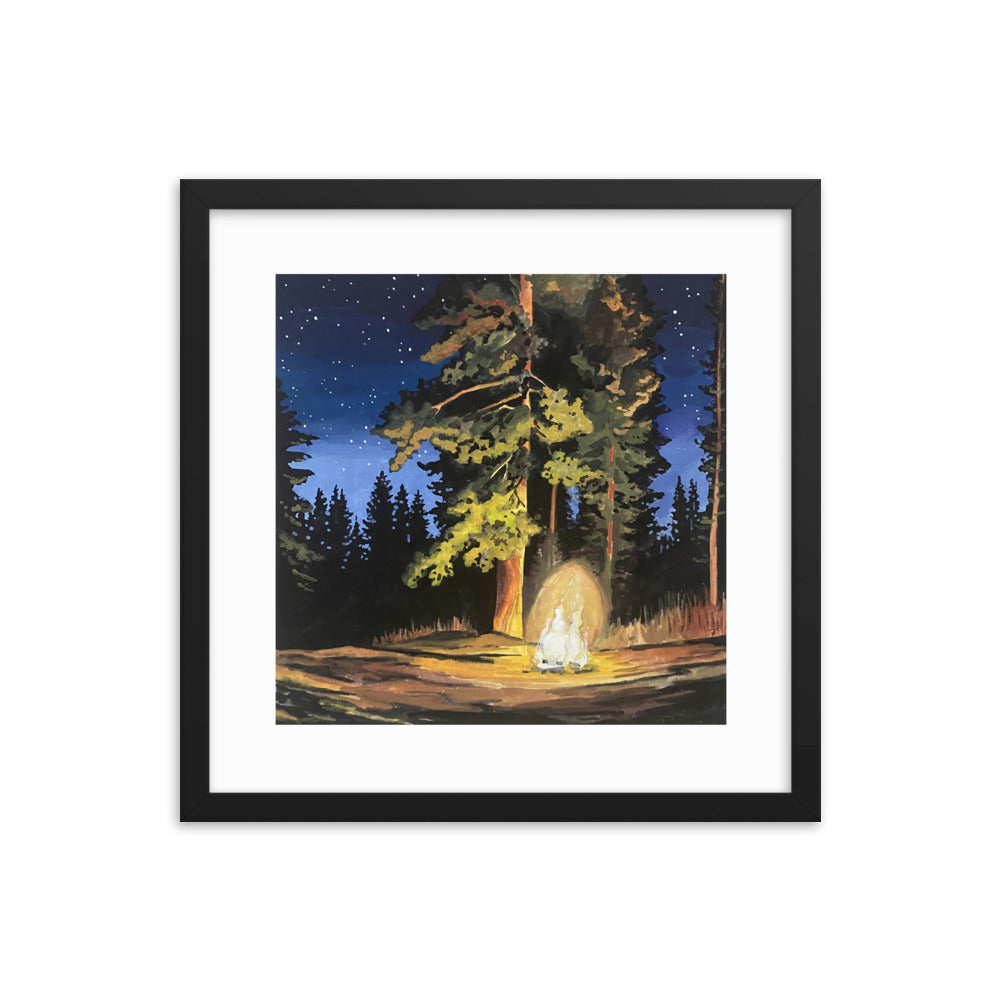 Campfire Framed Print