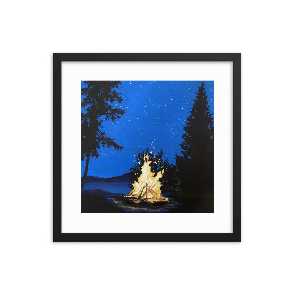 Campfire Framed Print