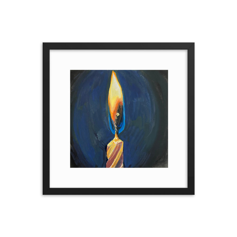 Candle Framed Print