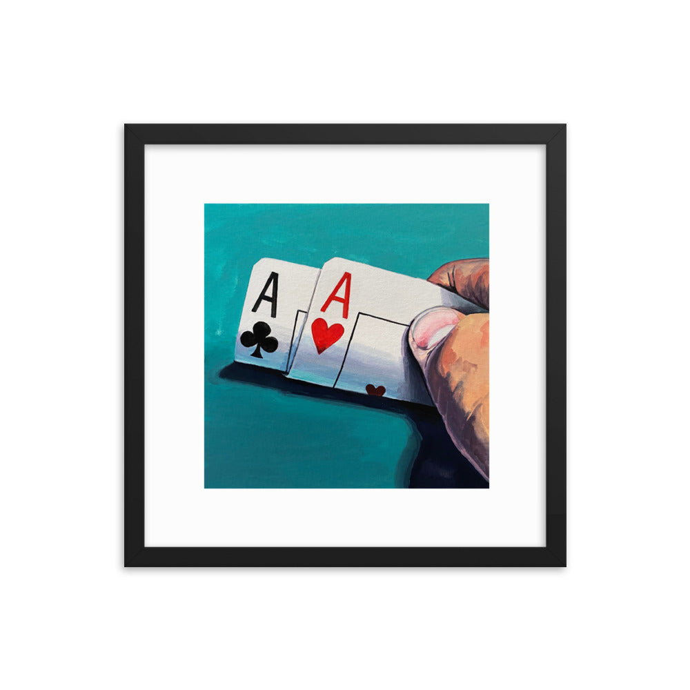 Pair of Aces Framed Print