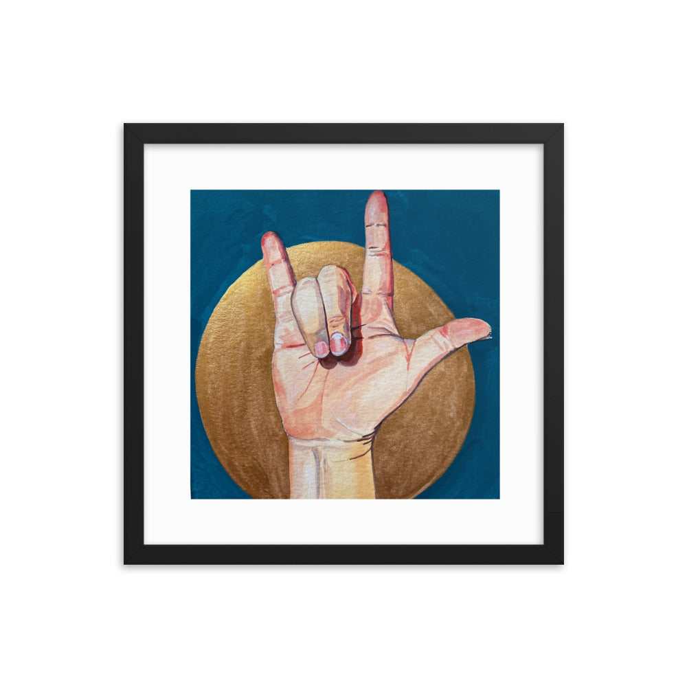I Love You Framed Print
