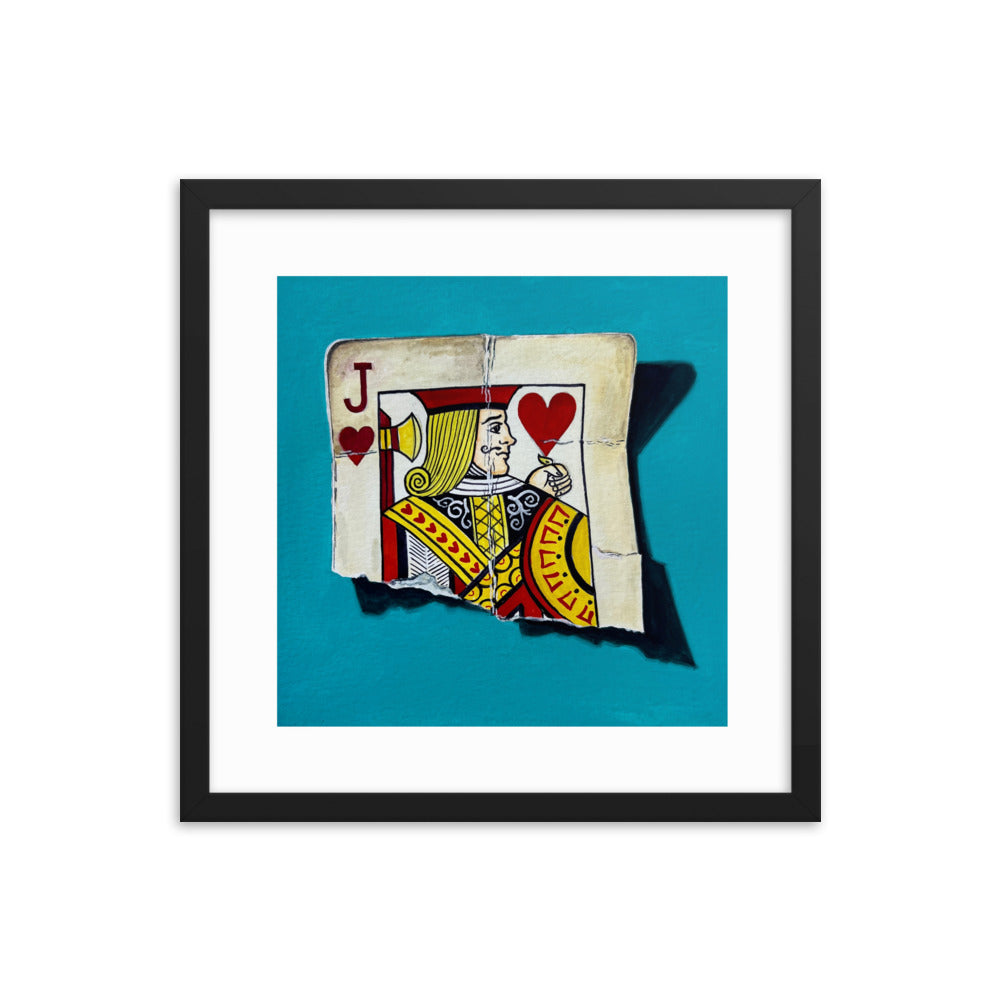 Jack of Hearts Framed Print