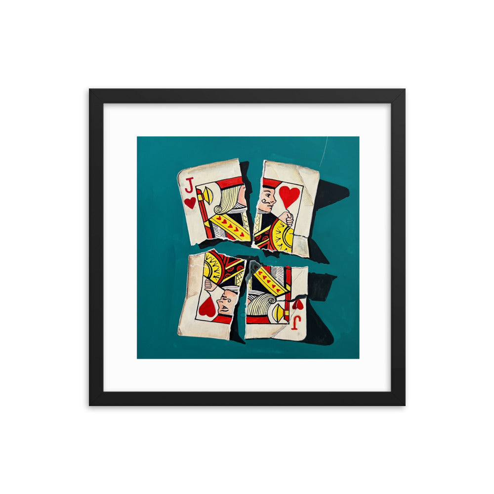 Jack of Hearts Framed Print