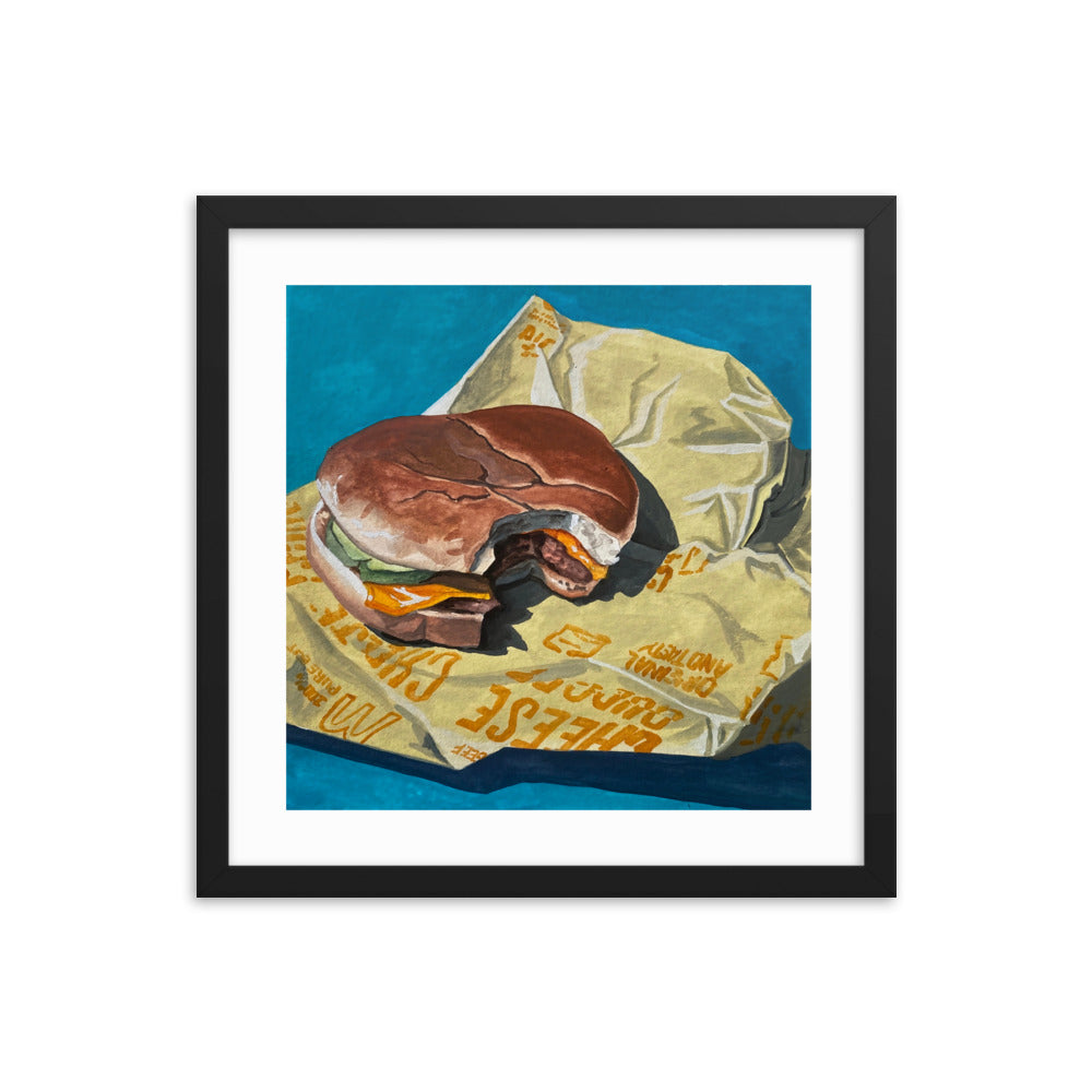 Cheeseburger Framed Print