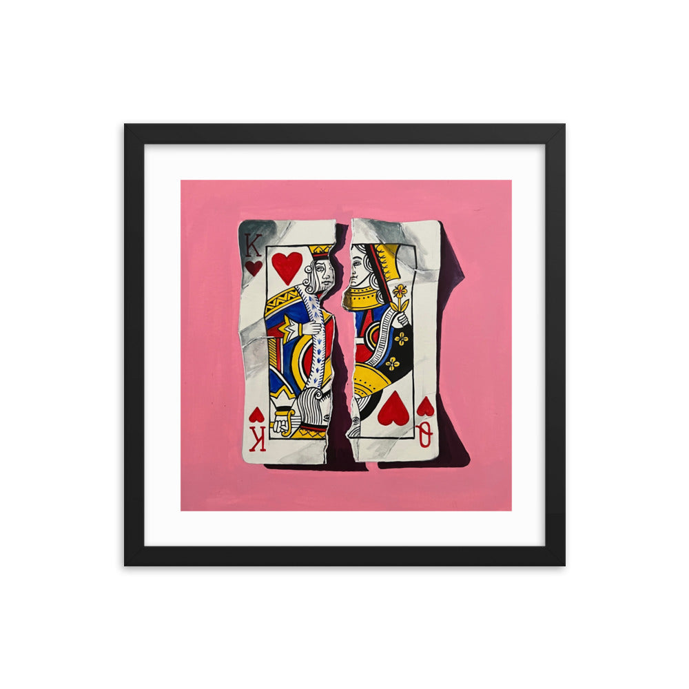 Pair of Hearts Framed Print