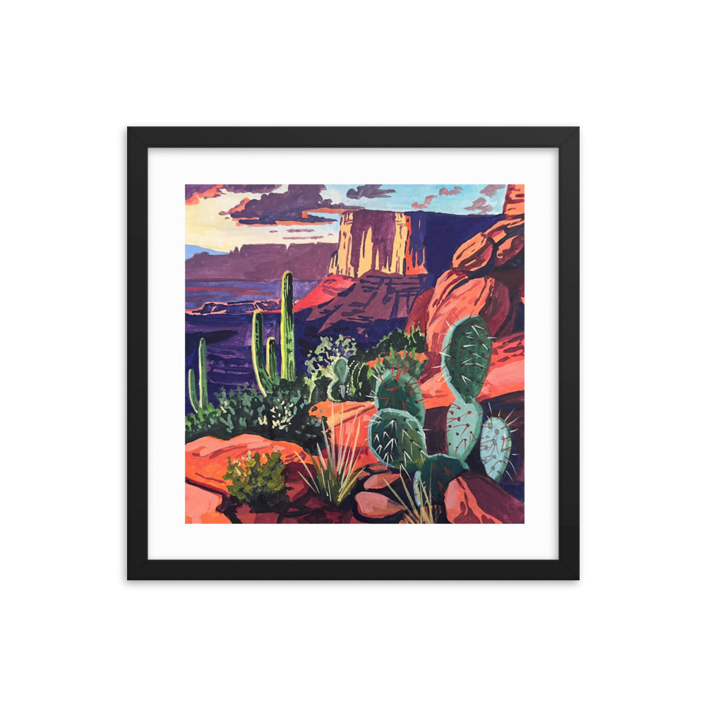 Red Rock Landscape Framed Print