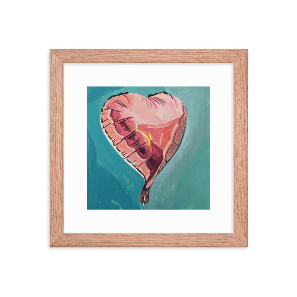 Heart Balloon Framed Print