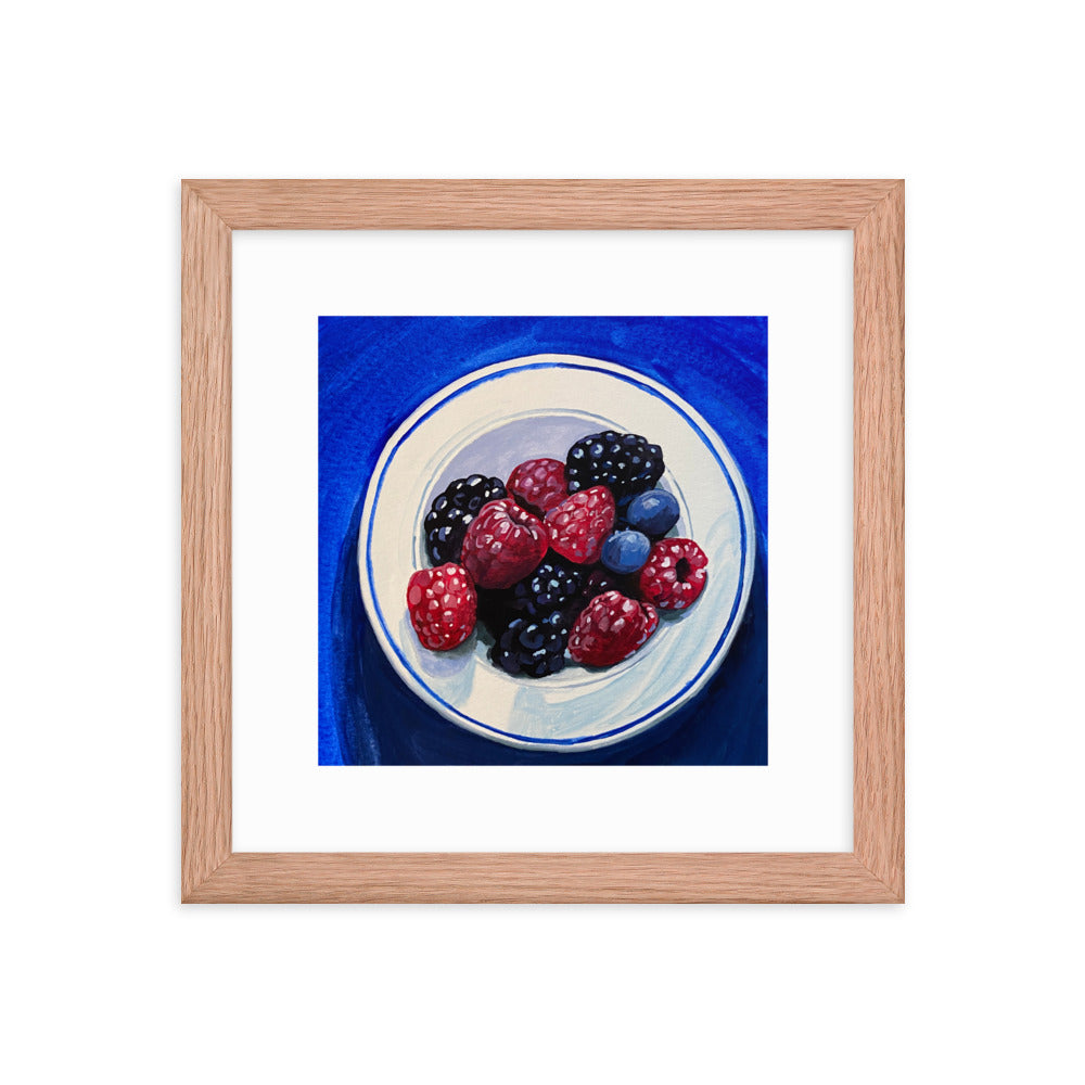 Bowl of Berries Framed Print