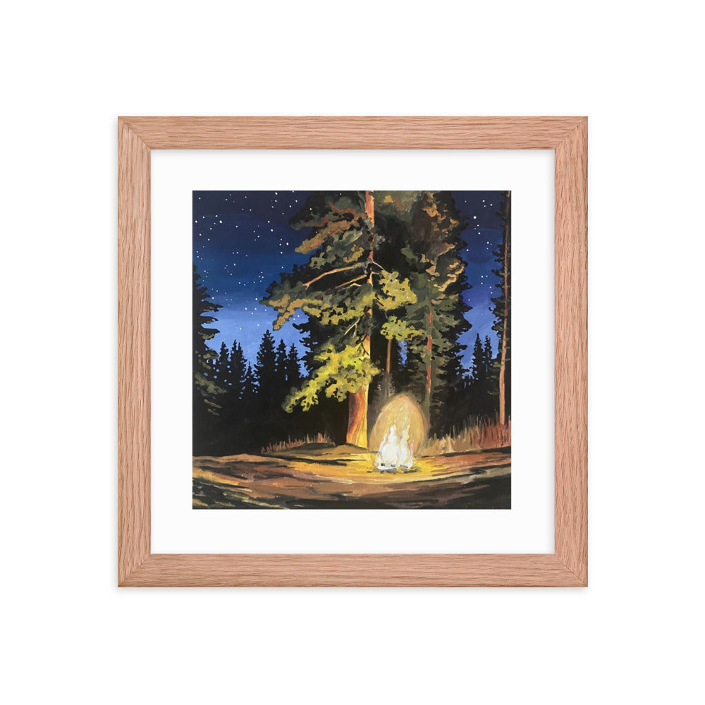 Campfire Framed Print