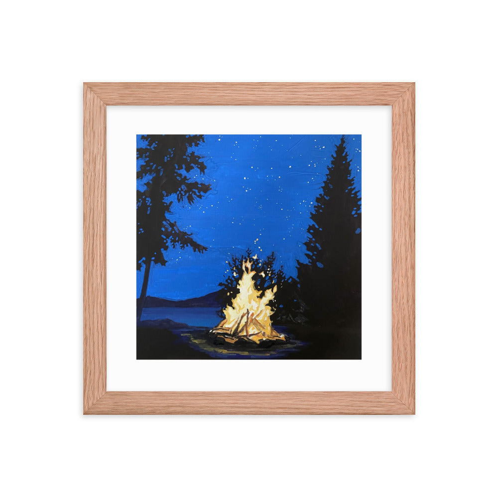Campfire Framed Print