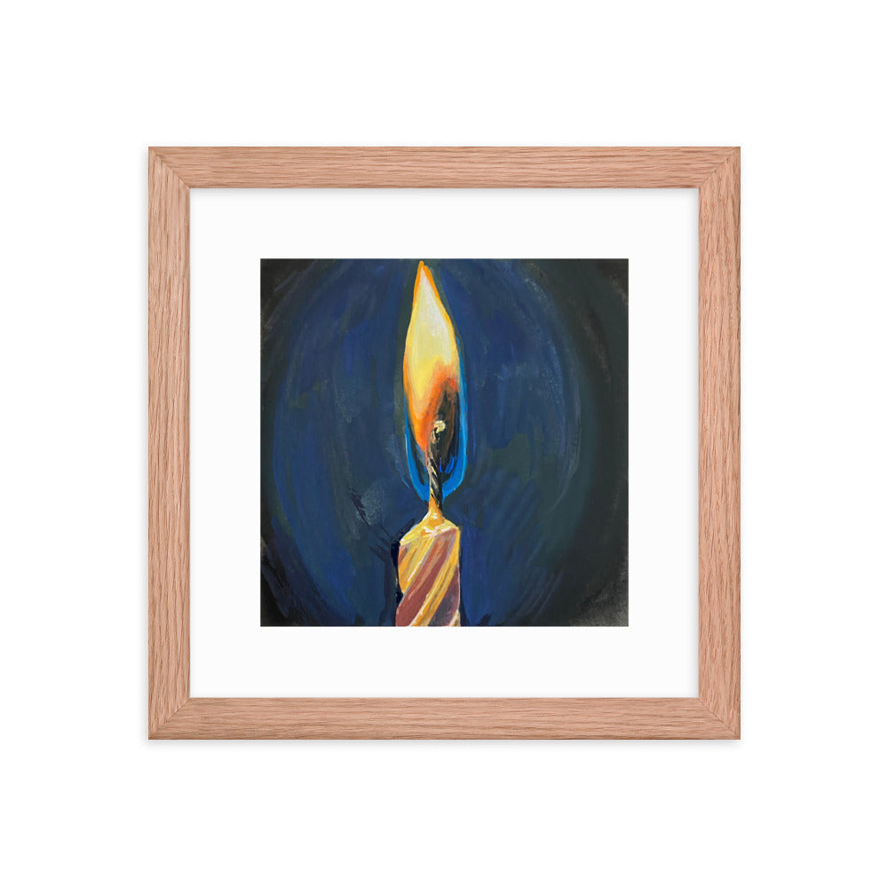 Candle Framed Print