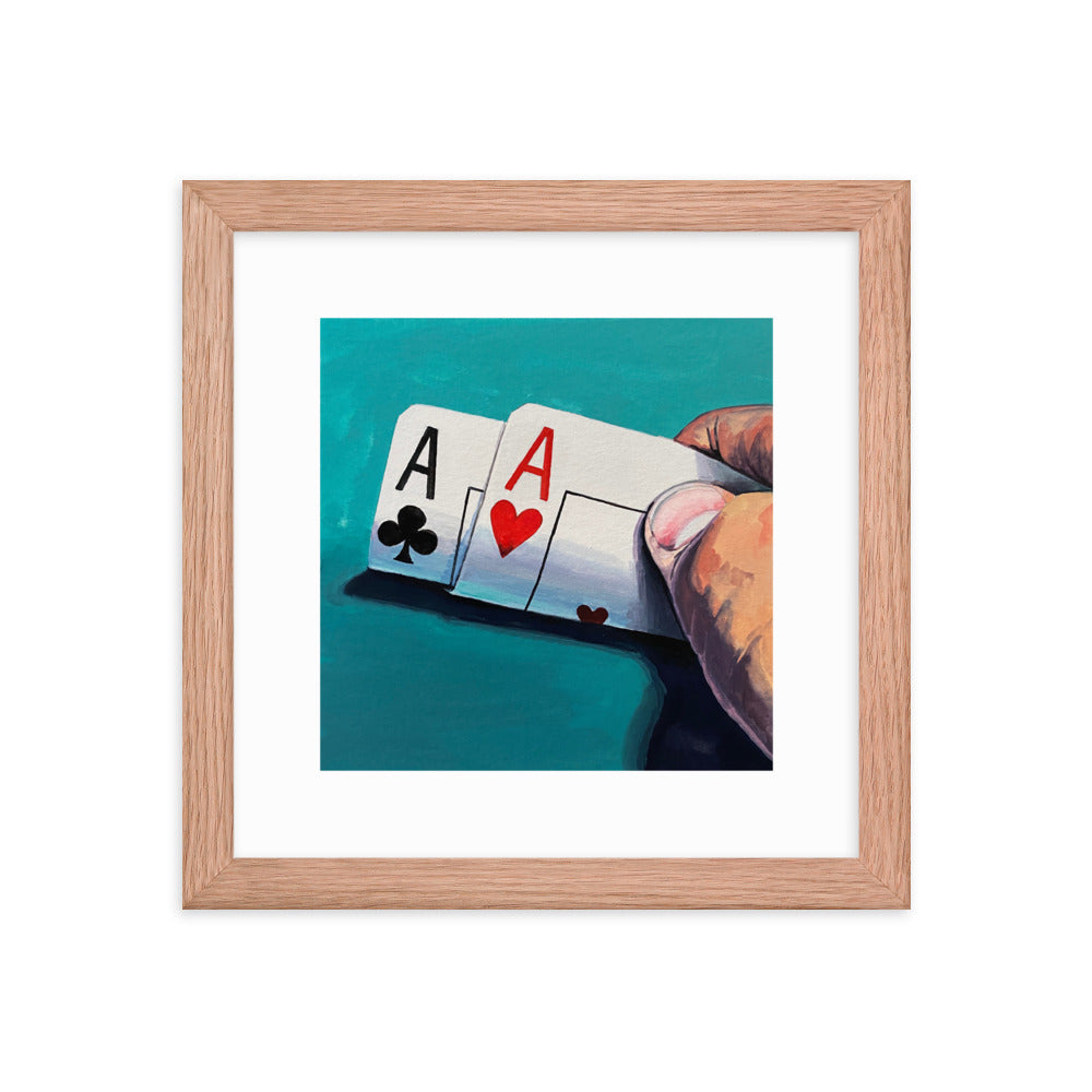 Pair of Aces Framed Print