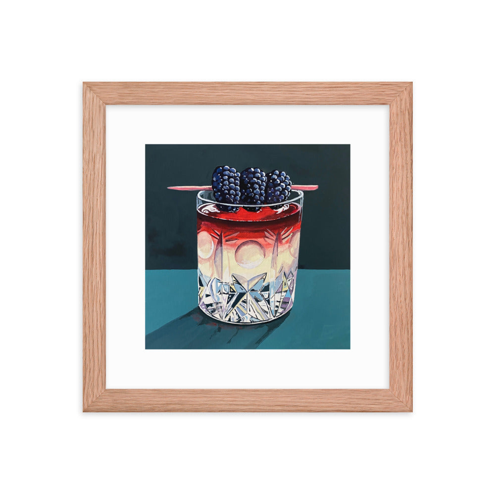 Blackberry Cocktail Framed Print