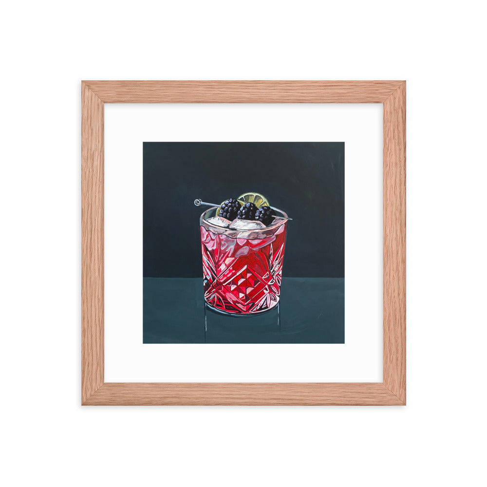 Blackberry Cocktail Framed Print