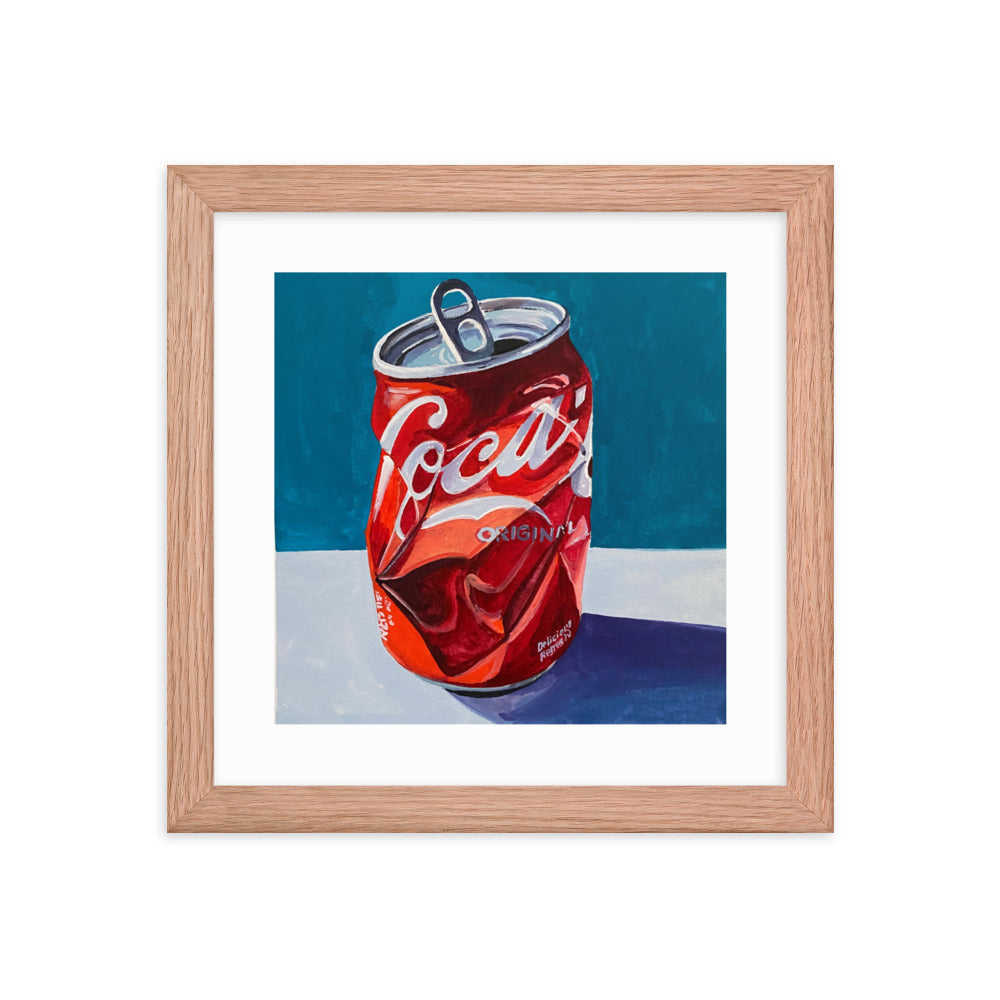 Crushed Coca-Cola Framed Print