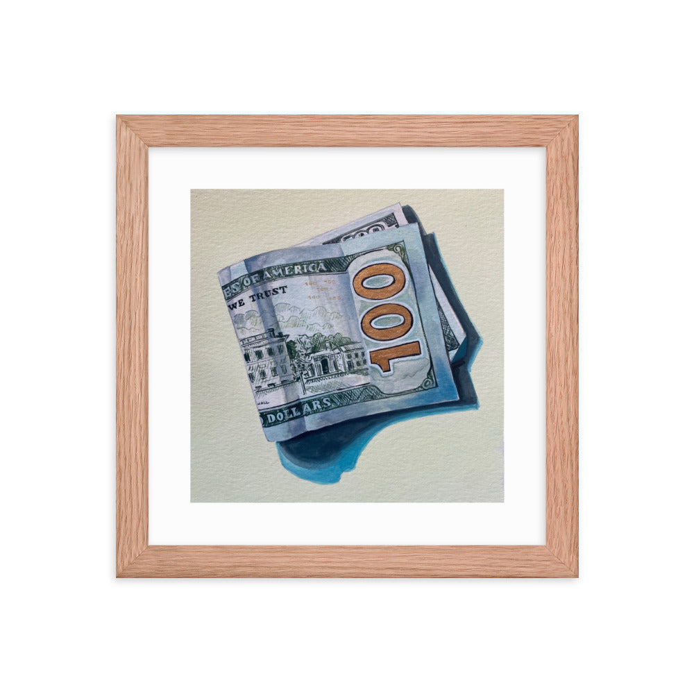 Hundred Dollar Bill Framed Print
