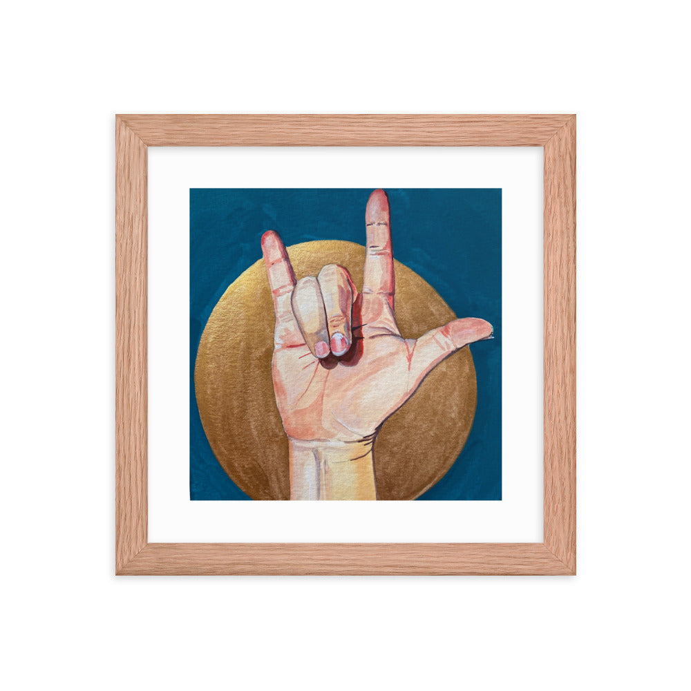 I Love You Framed Print