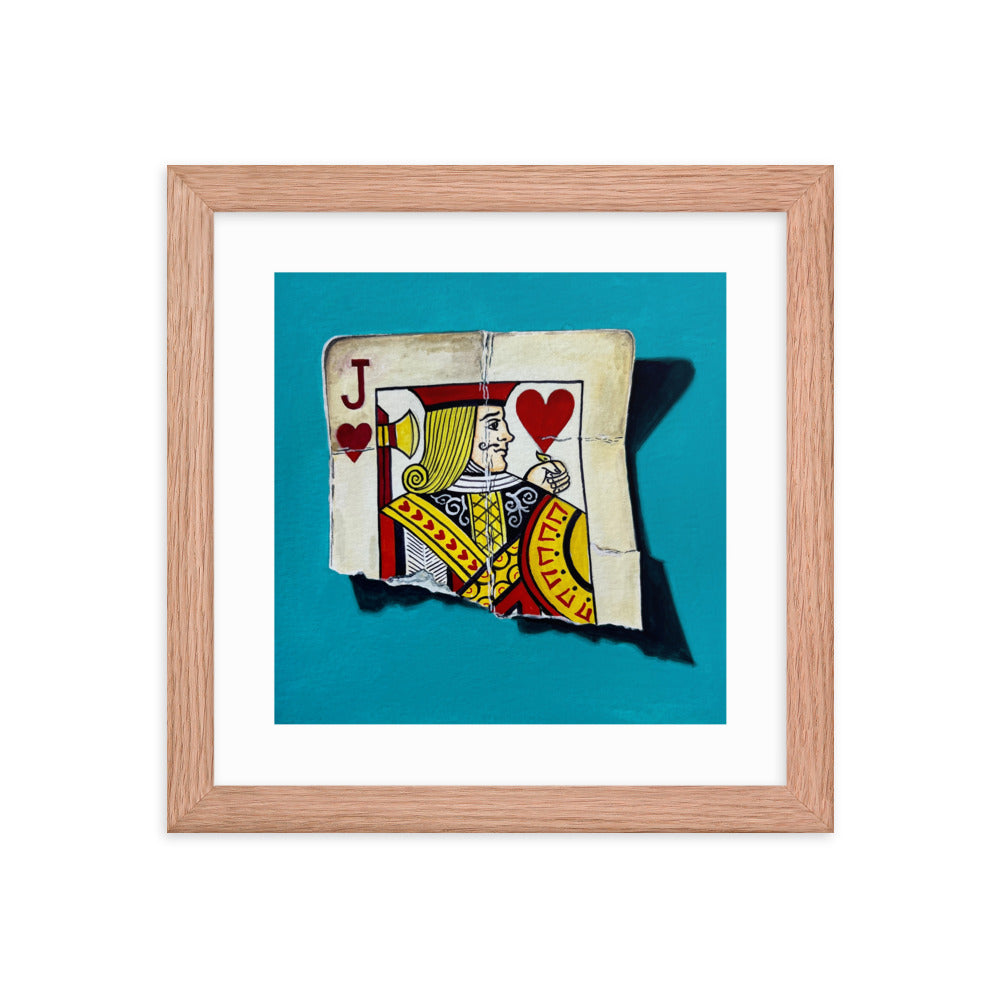 Jack of Hearts Framed Print