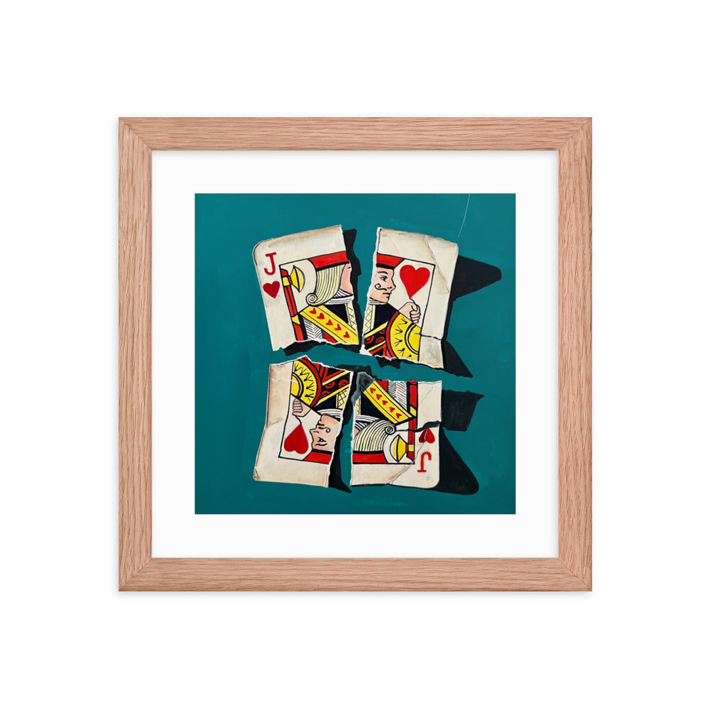 Jack of Hearts Framed Print