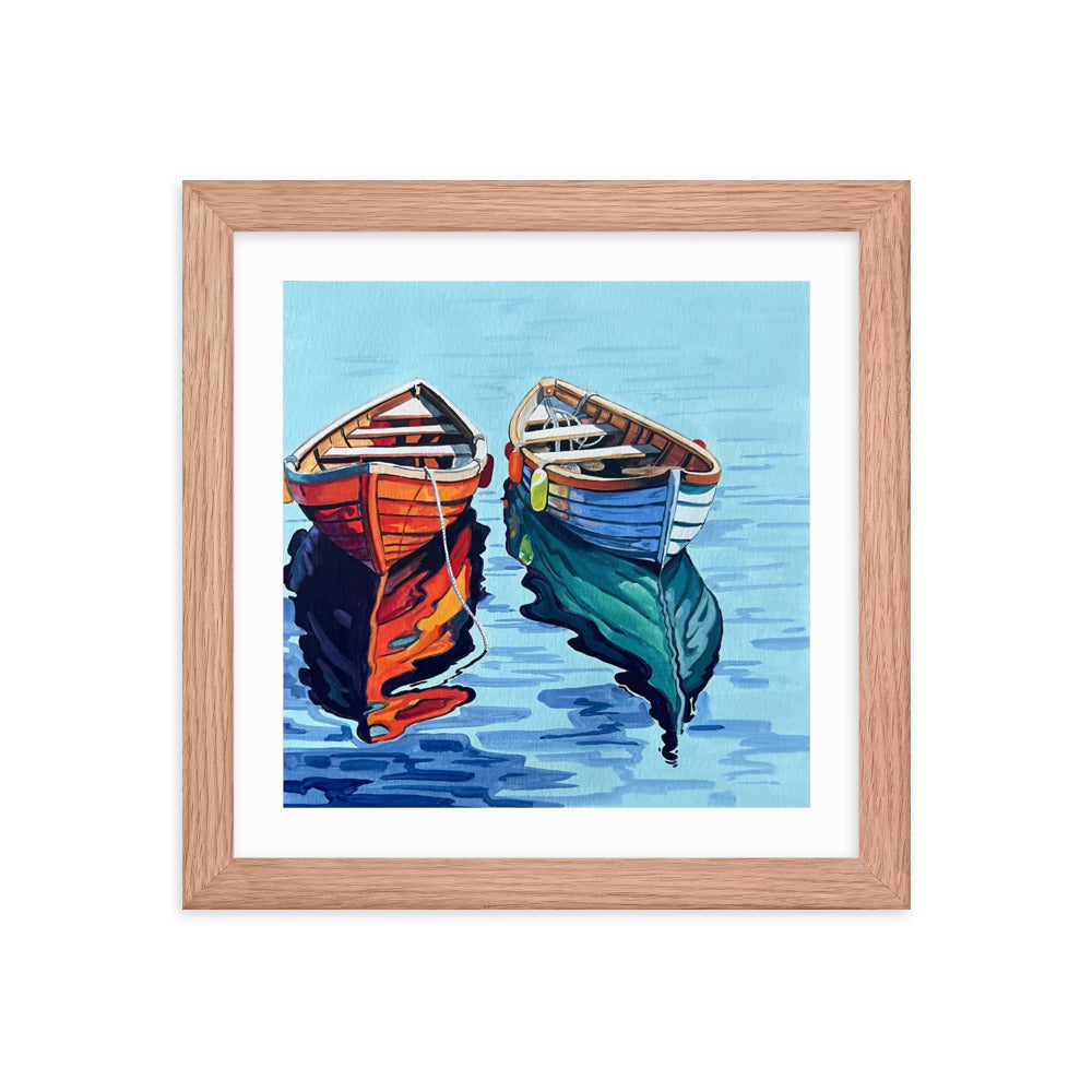 Boats on the Water Framed Print