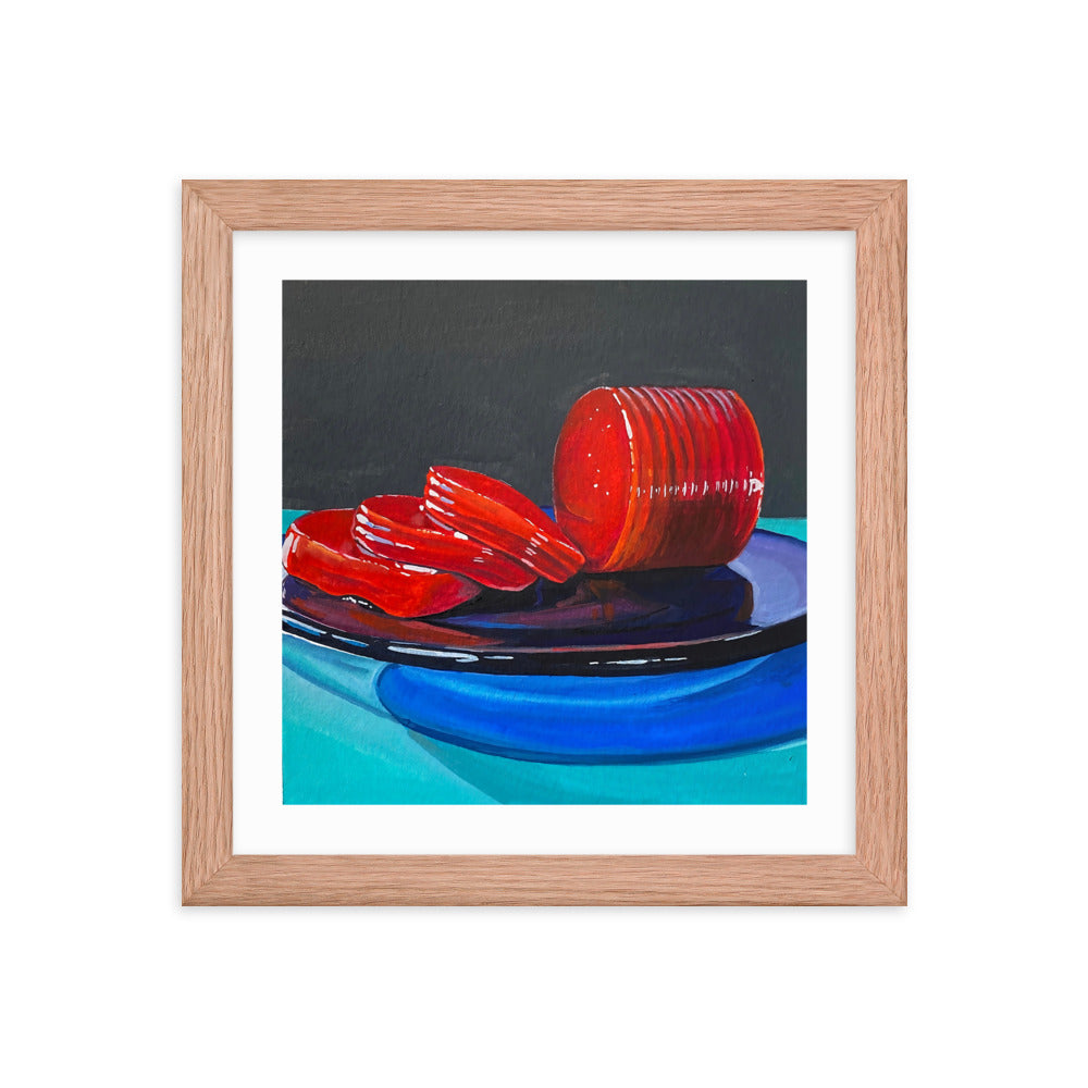 Cranberry Sauce Framed Print