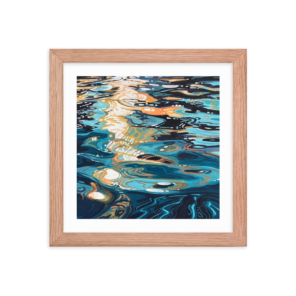 Ocean Reflections Framed Print