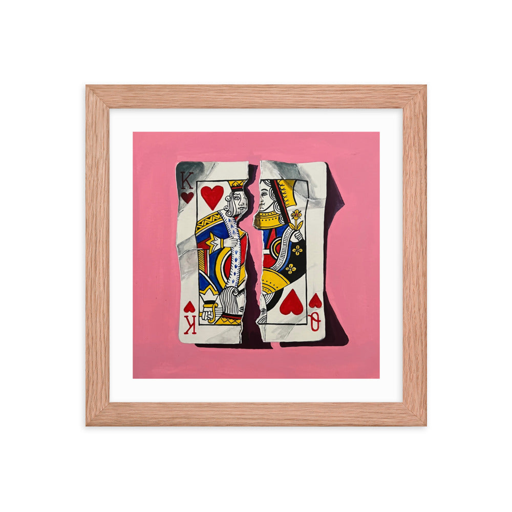 Pair of Hearts Framed Print