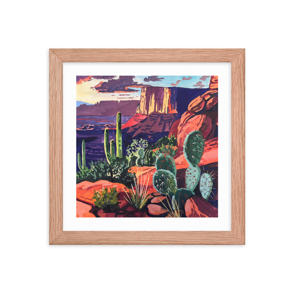 Red Rock Landscape Framed Print