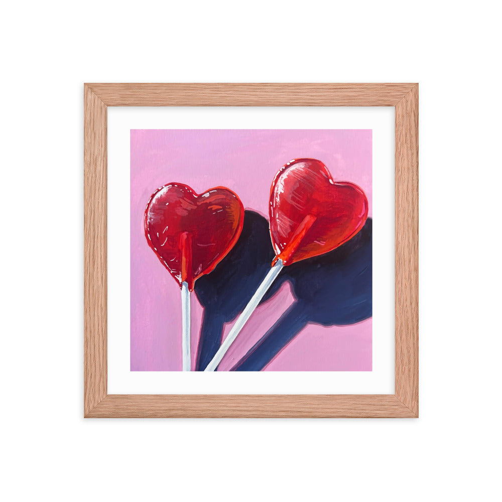 Sweet Hearts Framed Print