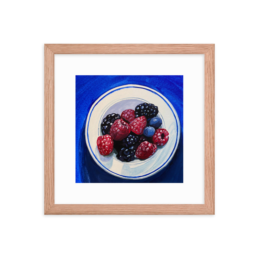 Bowl of Berries Framed Print