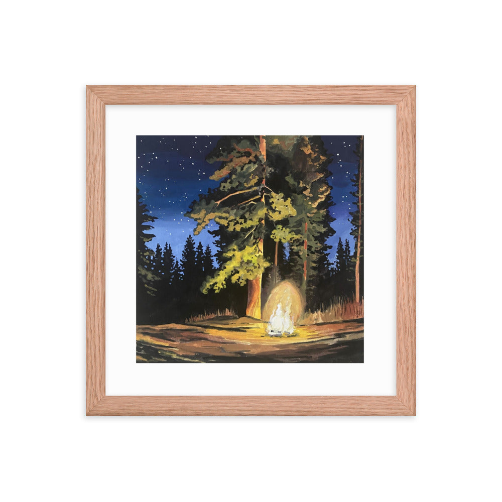 Campfire Framed Print