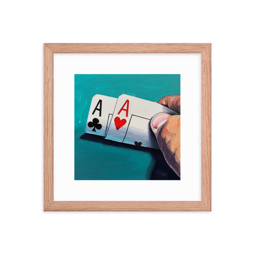 Pair of Aces Framed Print