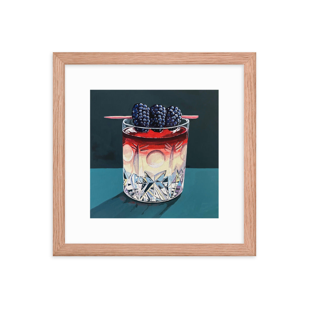 Blackberry Cocktail Framed Print