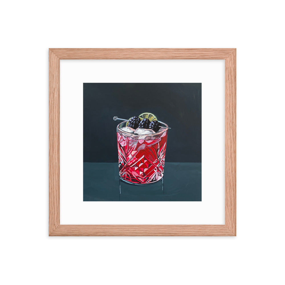 Blackberry Cocktail Framed Print