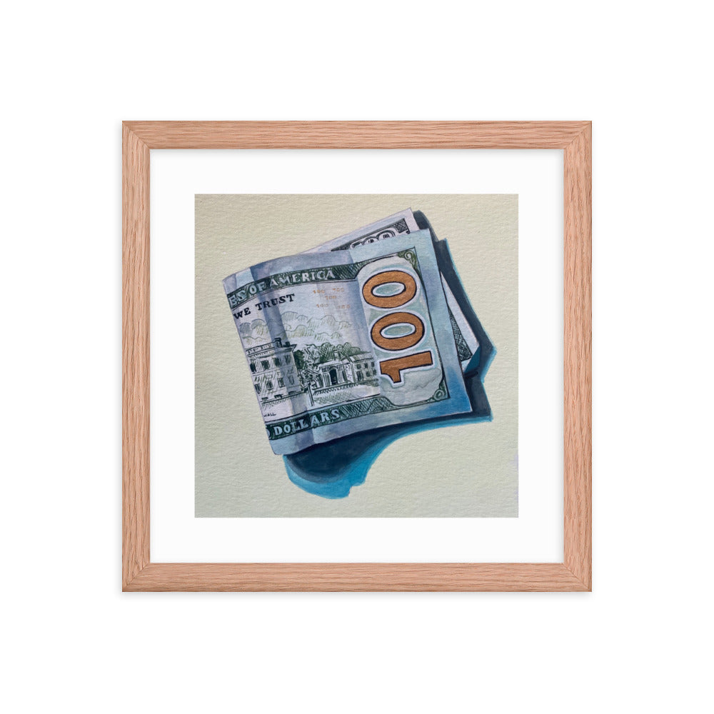 Hundred Dollar Bill Framed Print